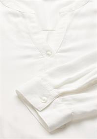 Bluse in Unifarbe vanilla white
