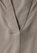 Bluse in Unifarbe vintage stone