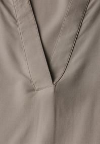 Bluse in Unifarbe vintage stone