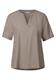 Bluse in Unifarbe vintage stone