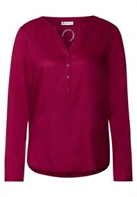 Bluse in Unifarbe woody rose