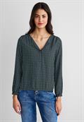 Bluse mit Allover Print light brisk green