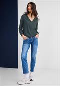 Bluse mit Allover Print light brisk green