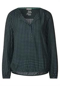 Bluse mit Allover Print light brisk green