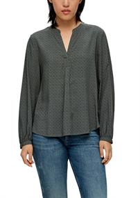 Bluse mit AOP olive