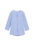 Bluse mit aufgesetzten Brusttaschen blue chambray design