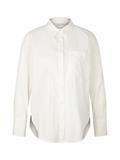 Bluse mit aufgesetzter Brusttasche whisper white