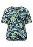 Bluse mit Blumen Print deep blue