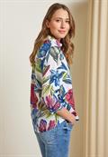 Bluse mit Blumenprint vanilla white