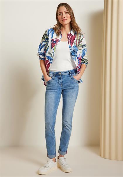 Bluse mit Blumenprint vanilla white