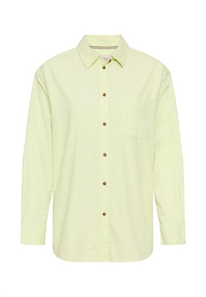 Bluse mit Brusttasche lime green