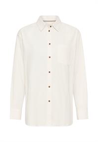 Bluse mit Brusttasche milk white