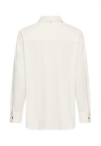 Bluse mit Brusttasche milk white