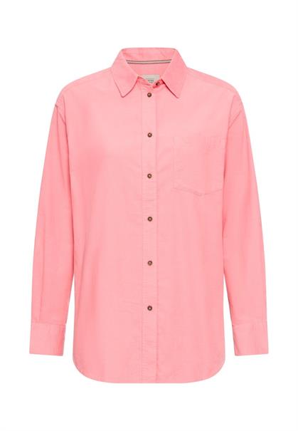 Bluse mit Brusttasche winter berry