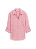 Bluse mit Brusttaschen berry red