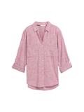Bluse mit Brusttaschen dark pink