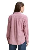 Bluse mit Brusttaschen dark pink