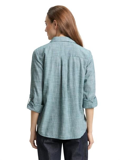 Bluse mit Brusttaschen deep meadow green