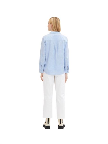 Bluse mit Brusttaschen dreamy blue