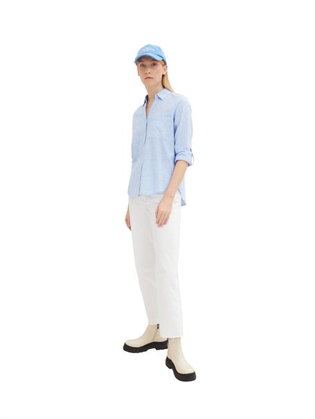 Bluse mit Brusttaschen dreamy blue