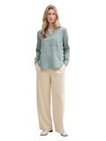 Bluse mit Brusttaschen explorer green