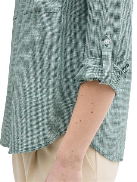 Bluse mit Brusttaschen explorer green