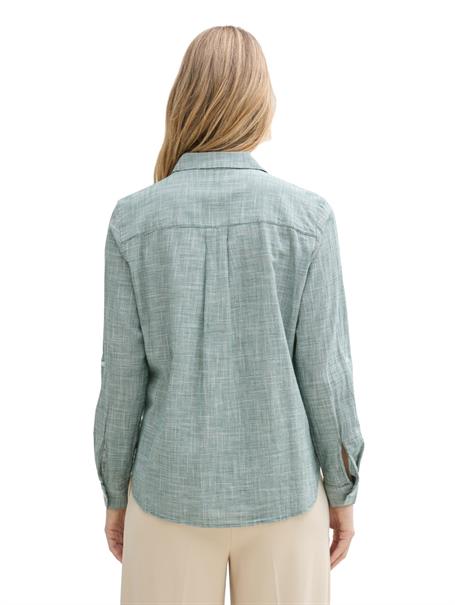 Bluse mit Brusttaschen explorer green