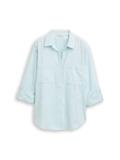 Bluse mit Brusttaschen new blue haze