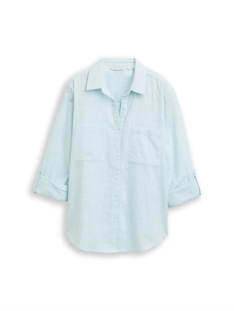 Bluse mit Brusttaschen new blue haze