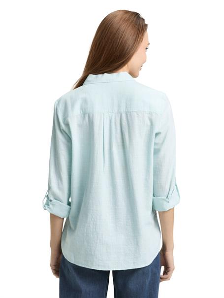 Bluse mit Brusttaschen new blue haze