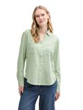 Bluse mit Brusttaschen true green
