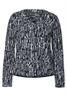 Bluse mit Buchstabenprint deep blue