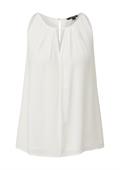 Bluse mit Crêpestruktur weiß