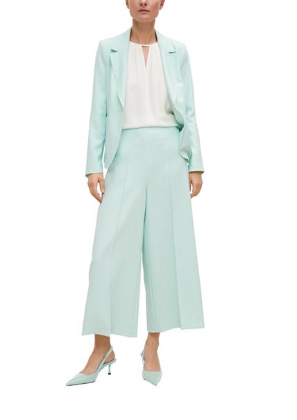 Bluse mit Crêpestruktur weiß