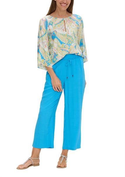 Bluse mit Fledermausärmeln creme