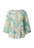 Bluse mit Fledermausärmeln creme