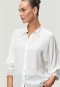 Bluse mit Fledermausärmeln offwhite