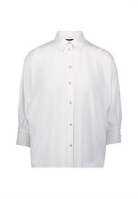 Bluse mit Fledermausärmeln offwhite