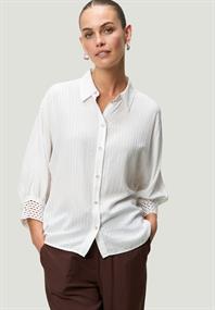 Bluse mit Fledermausärmeln offwhite