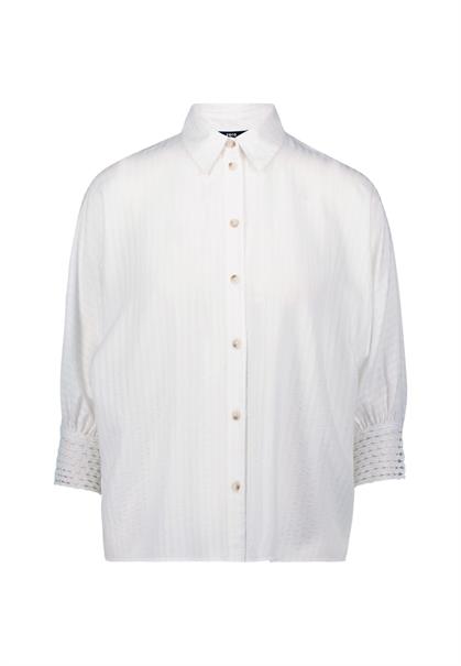 Bluse mit Fledermausärmeln offwhite