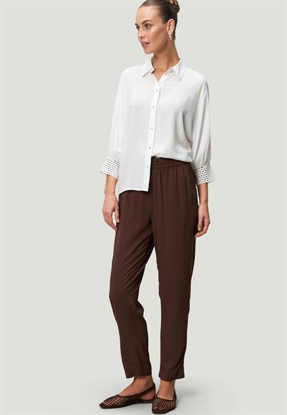 Bluse mit Fledermausärmeln offwhite