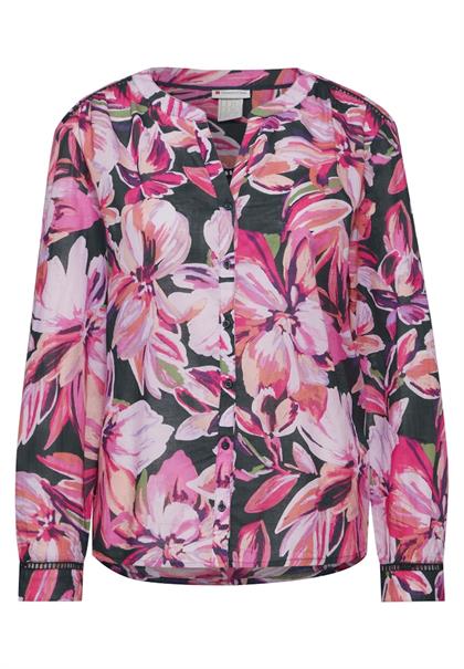 Bluse mit Flower Print magnolia pink