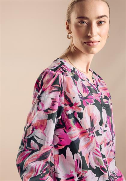 Bluse mit Flower Print magnolia pink