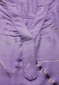 Bluse mit Folienprint gentle lilac melange