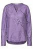 Bluse mit Folienprint gentle lilac melange