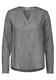 Bluse mit Folienprint platinum grey mel.