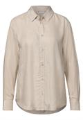 Bluse mit Gallonstreifen morning beige mel.