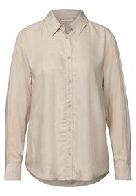 Bluse mit Gallonstreifen morning beige mel.