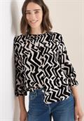 Bluse mit Grafikmuster light greige