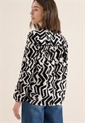 Bluse mit Grafikmuster light greige